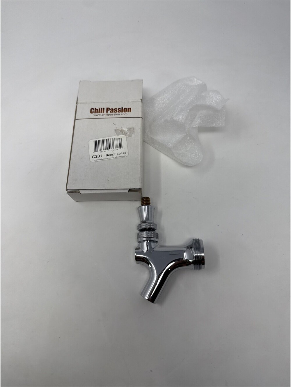 Standard Chrome Polished Draft Beer Faucet - Tap Keg Kegerator Shank Spout Beer